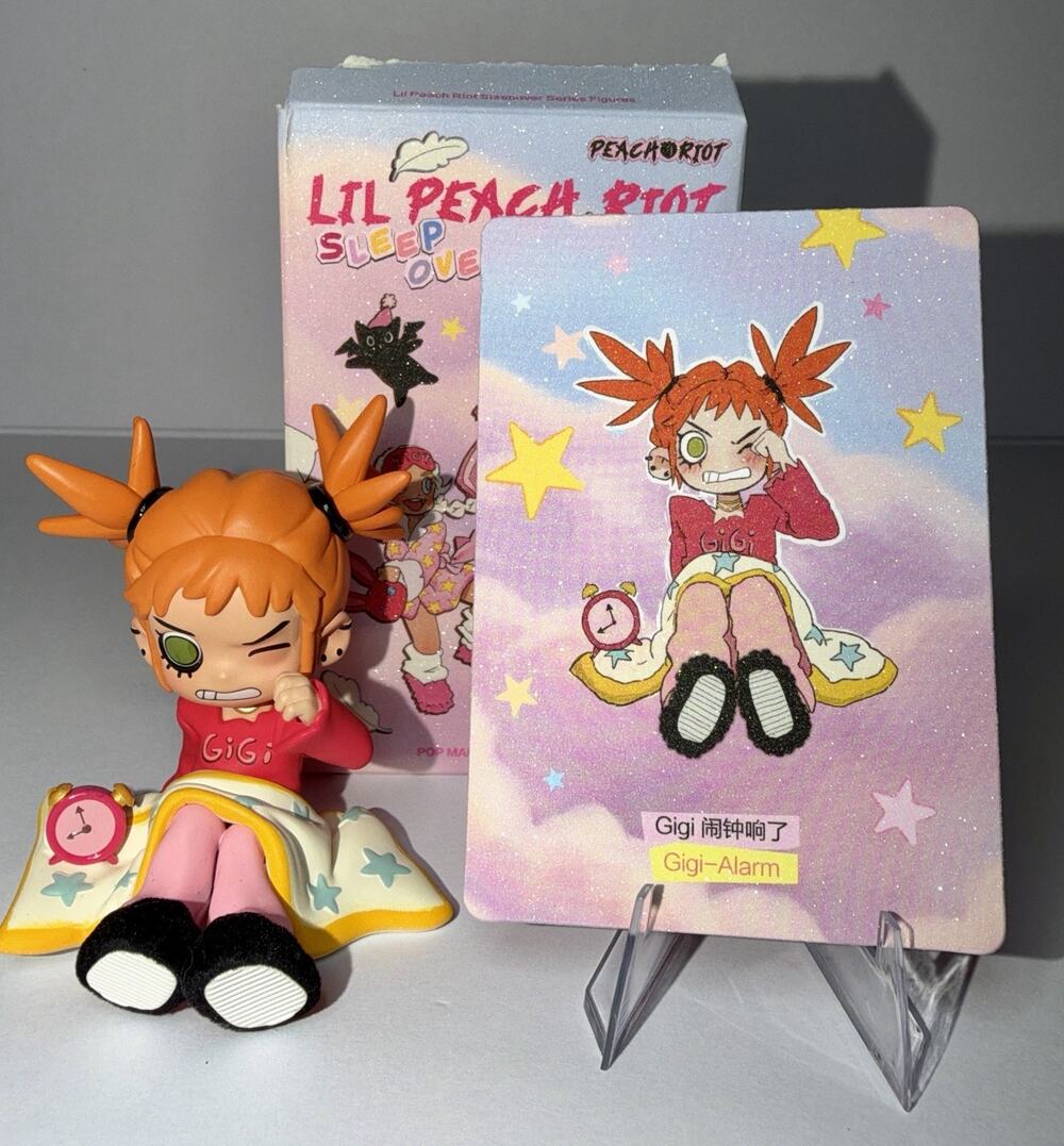 POP MART x Lil Peach Riot Sleepover Series Confirmed Figure Gigi Alarm Figure